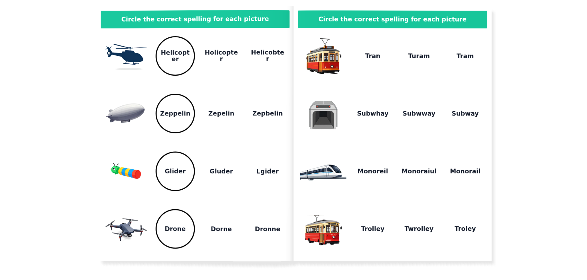Choose the Correct Word – Vehicles Edition - Image 3